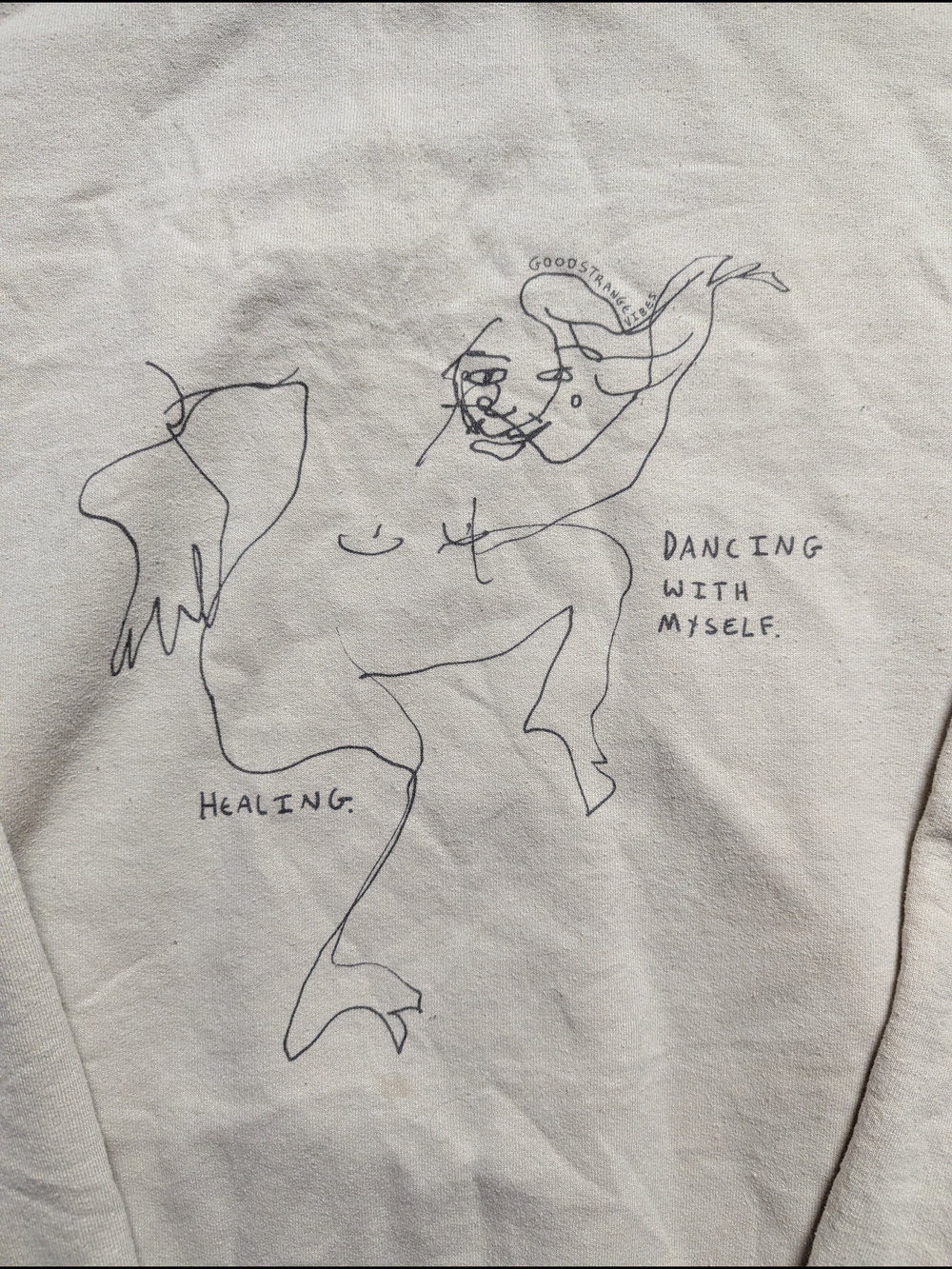 Crewneck Sweatshirt Unique Healing Mental Health Extra Large